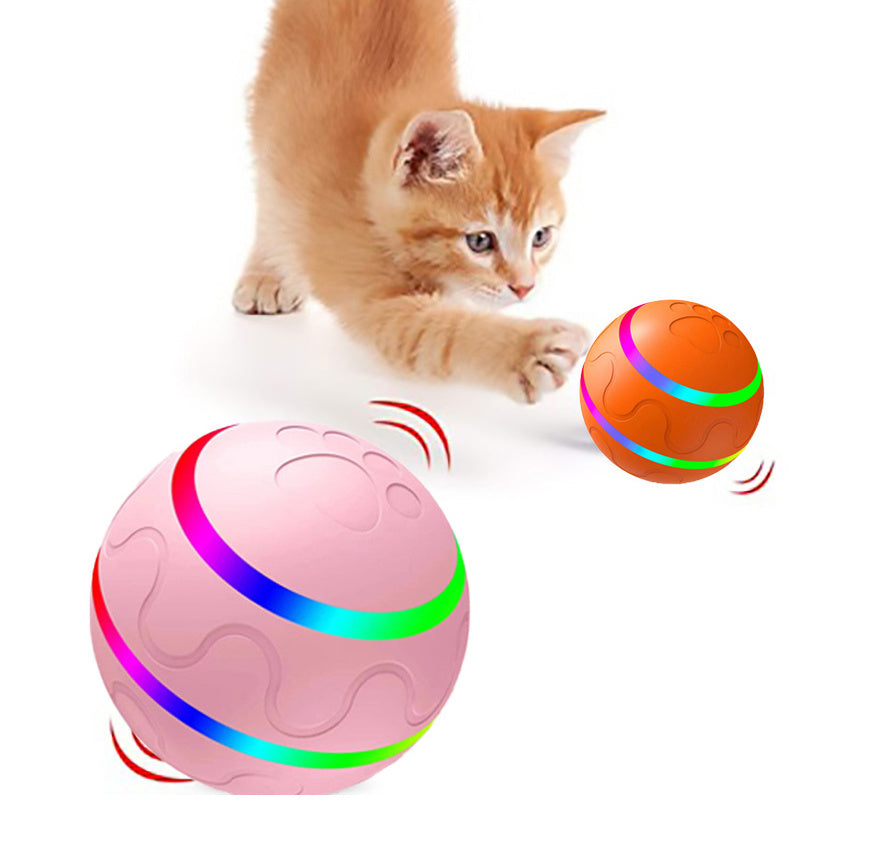 Auto-Rolling Pet Ball – Indoor Exercise Toy for Cats & Dogs