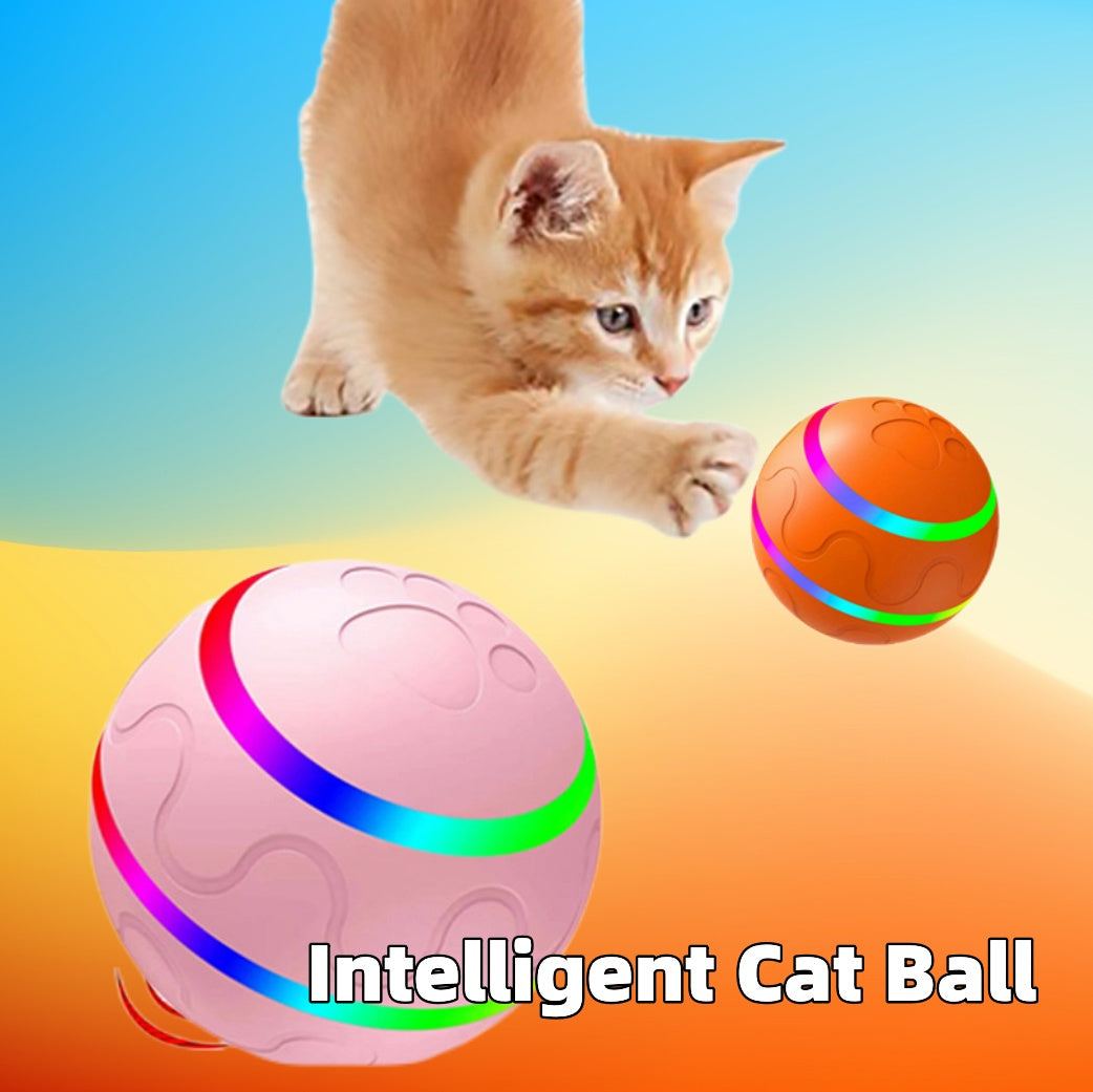 Auto-Rolling Pet Ball – Indoor Exercise Toy for Cats & Dogs